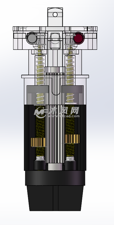 管状电机限位器模型