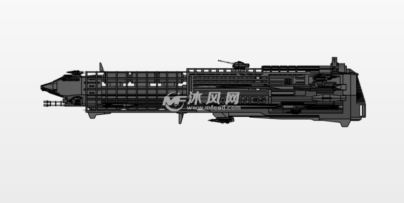 宇宙飞船 侧面展示