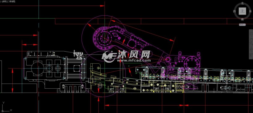 煤层综采工作面三机配套图