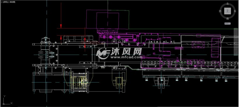 煤层综采工作面三机配套图