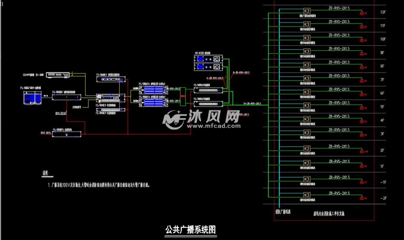 公共广播系统图