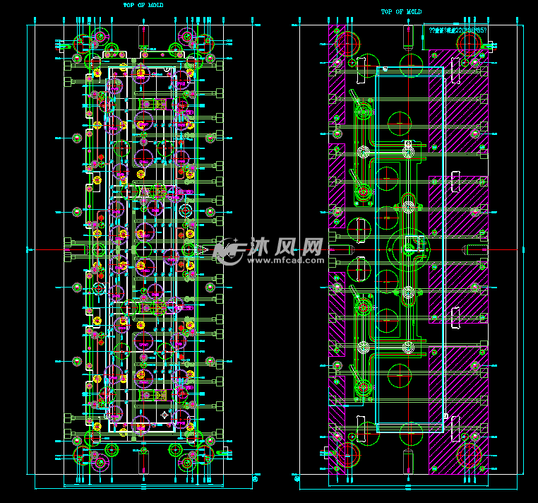 模具平面图