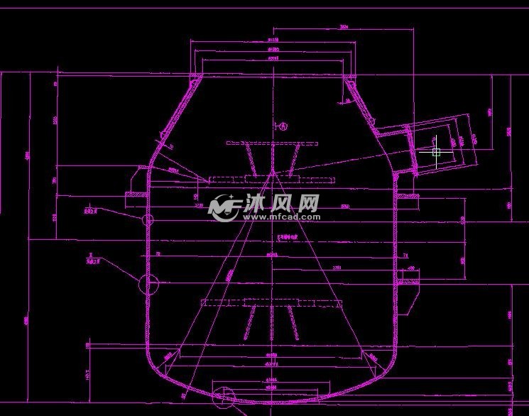 120吨转炉炉壳总装配图