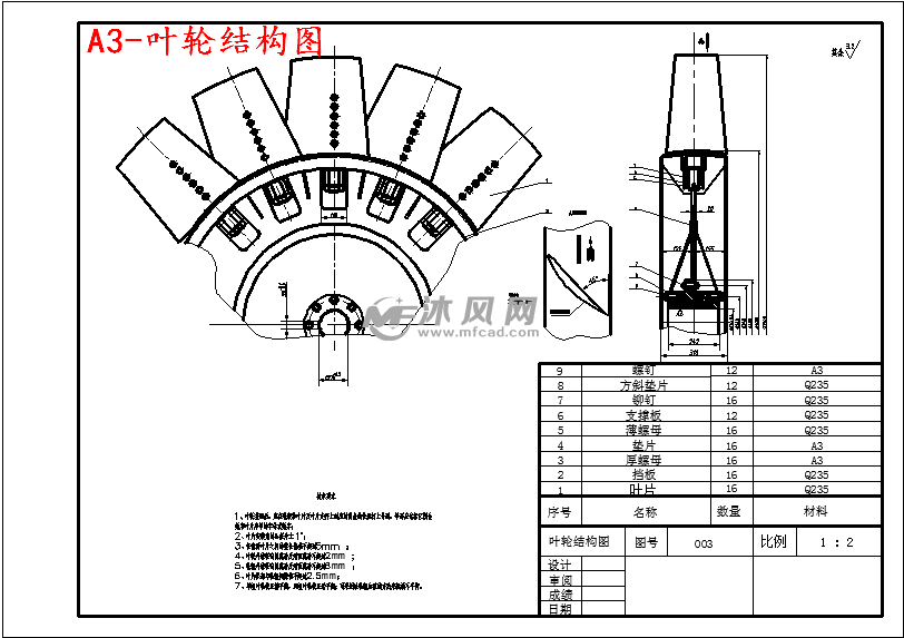 叶轮结构图