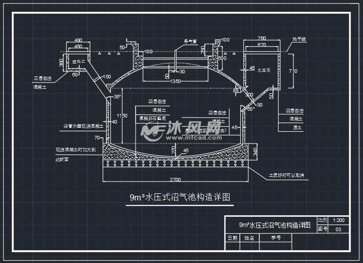 沼气池详图