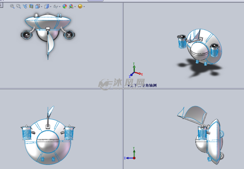 太空飞船设计模型图