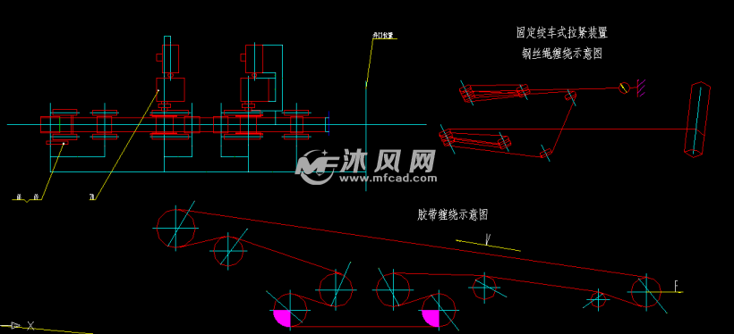 某煤矿厂1117m原煤皮带机总图