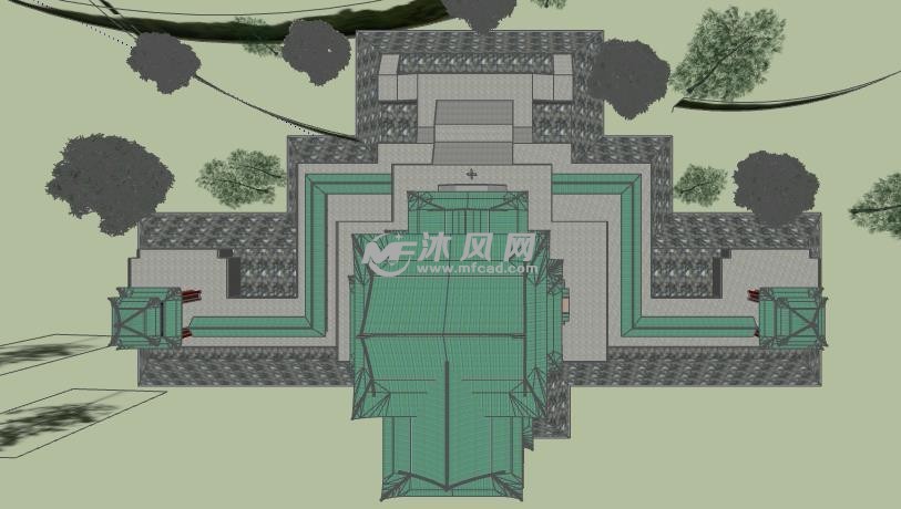 滕王阁精制模型设计图 - 中外古建筑模型图纸 - 沐风网