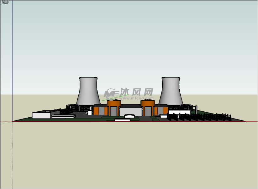 北区莱伯妮核电站规划模型 - 建筑模型图纸 - 沐风网
