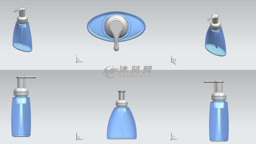 装洗发露瓶子 瓶子容器图纸 沐风网