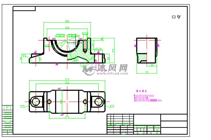 h2100型对开式二螺柱正滑动轴承液动