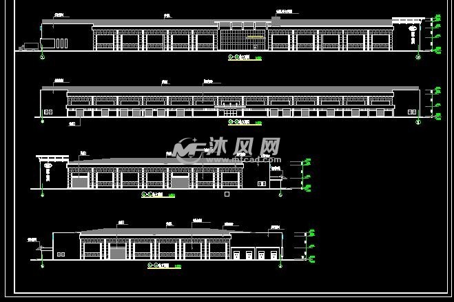 厂房总立面图