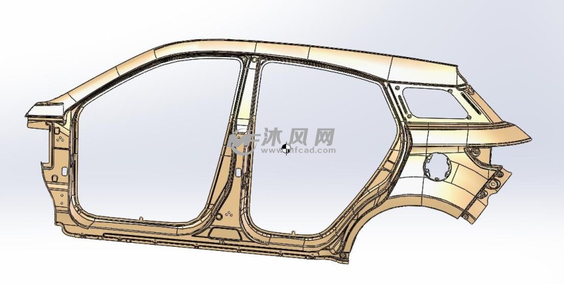 轿车侧围组件