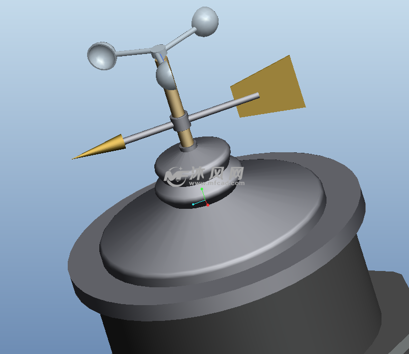 风向仪的三维模型