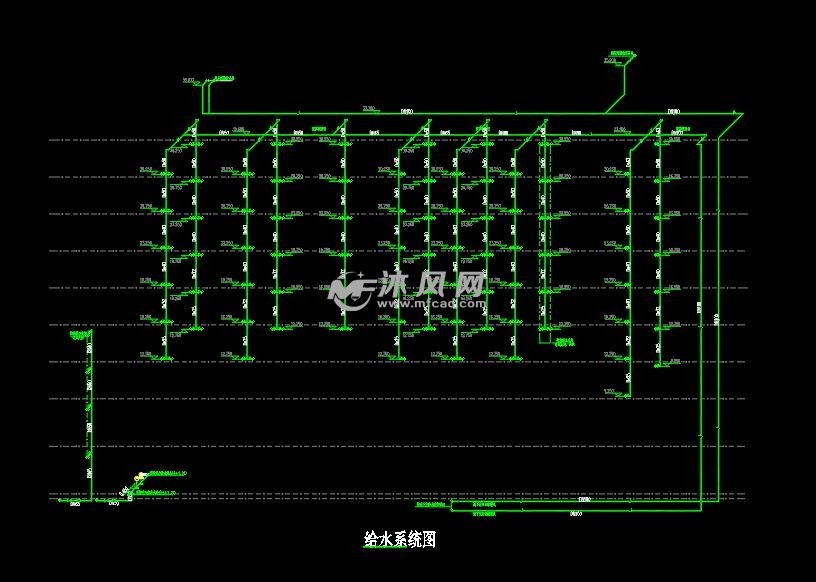 酒店给排水cad系统施工图