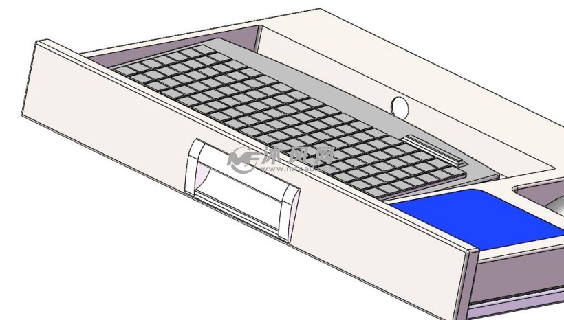 抽屉式键盘模型图