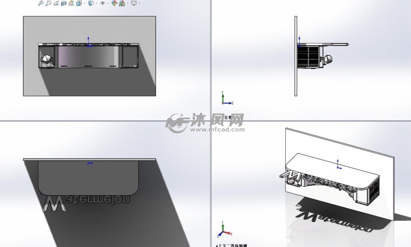 西瓜皮漂亮的展厅设计模型三视图