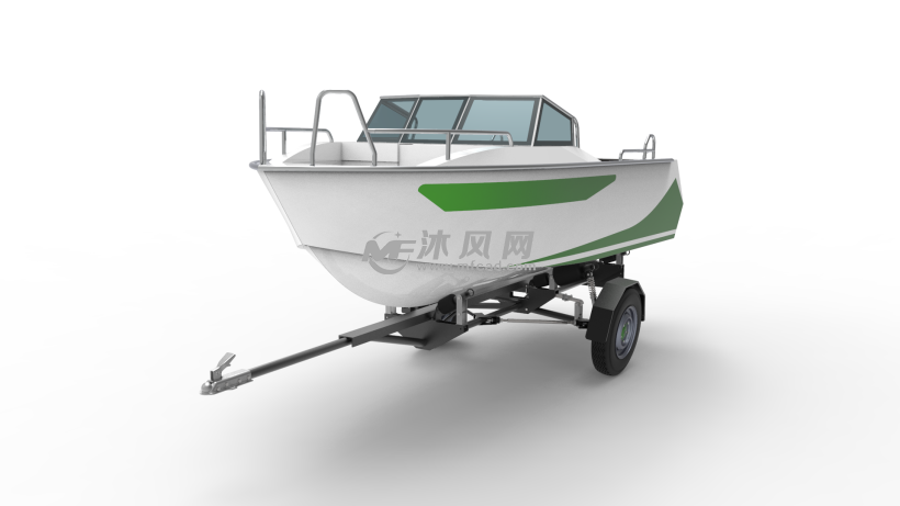 船用拖车设计模型 - 专用车图纸 - 沐风网