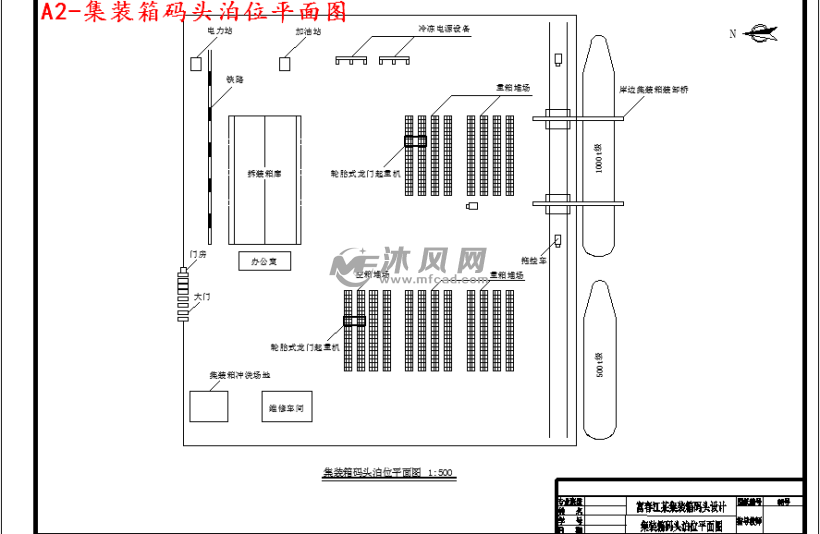 a2-集装箱码头泊位平面图