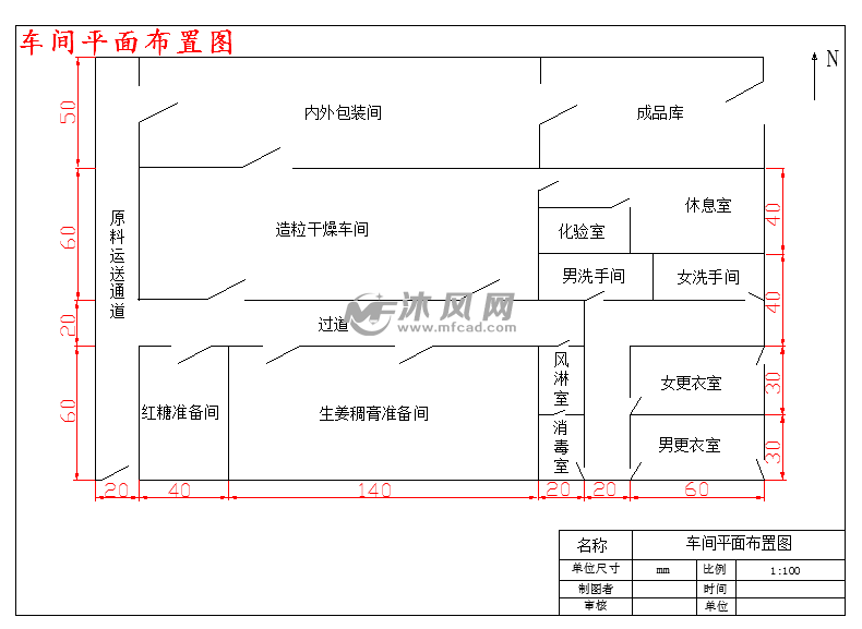 车间平面布置图