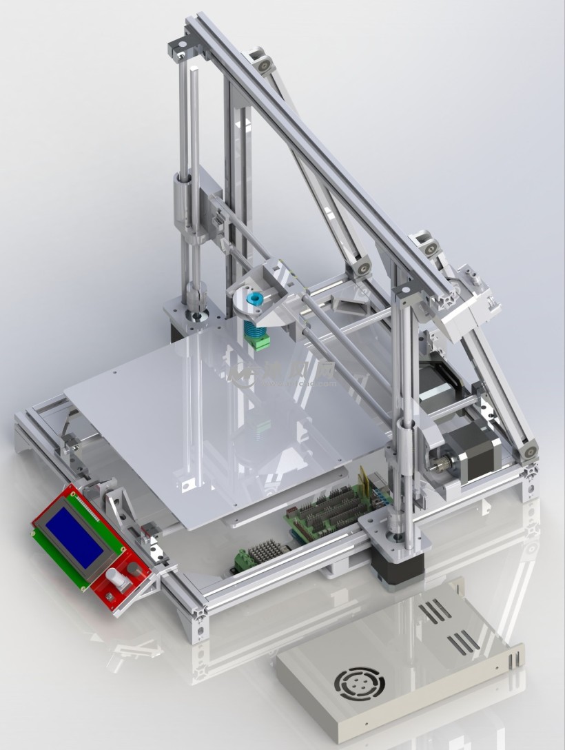 3d打印机solidworks模型图