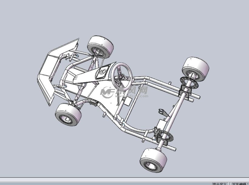 卡丁车(结构)设计模型 - 玩具公仔图纸 - 沐风网
