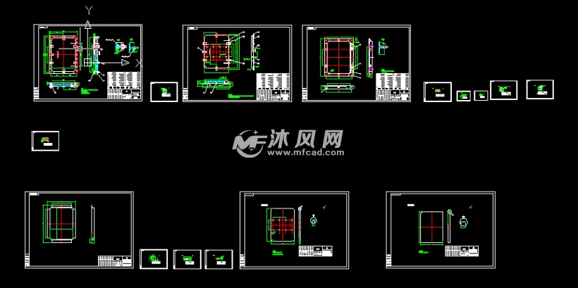 环保设备人孔门设计图 - 其他压力容器配件图纸