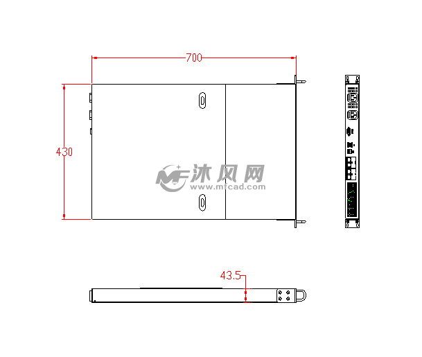 标准1u 4盘位机箱