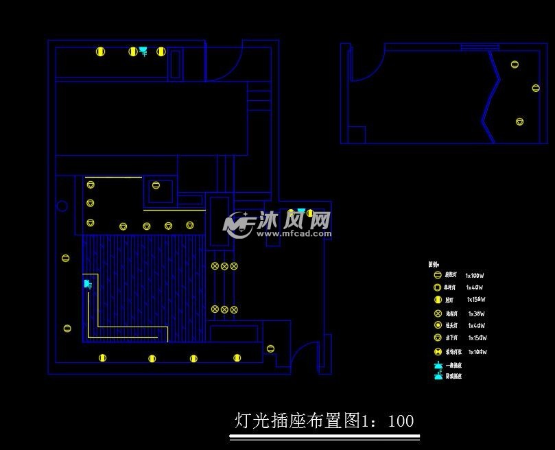 灯光插座布置图