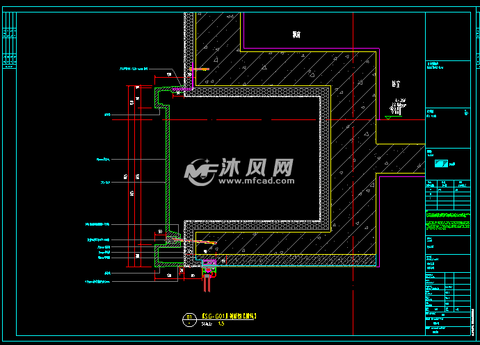 外墙装饰grc安装节点 - 详图,图库图纸 - 沐风网