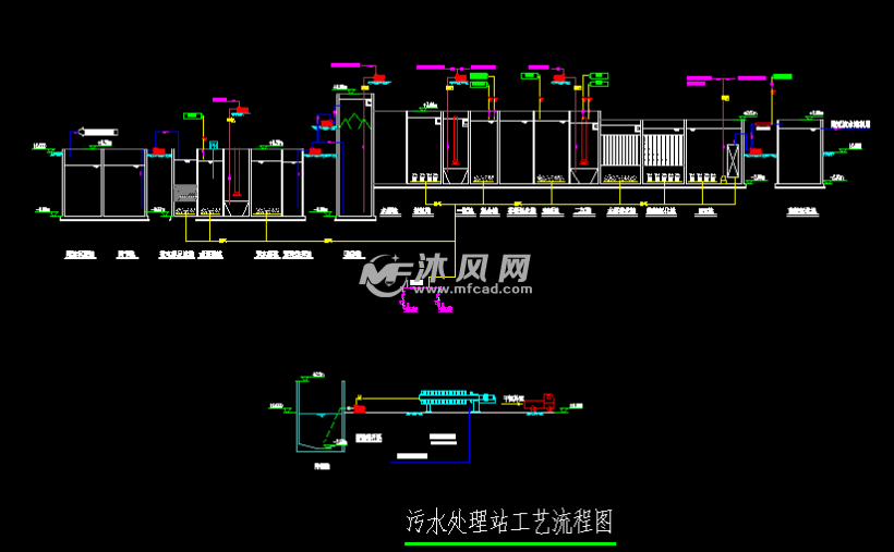 30t甘油生产废水处理工艺设计图纸