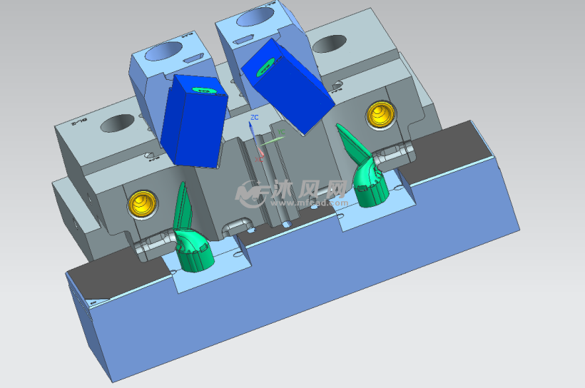 苹果3代-耳机上盖-3d模具图