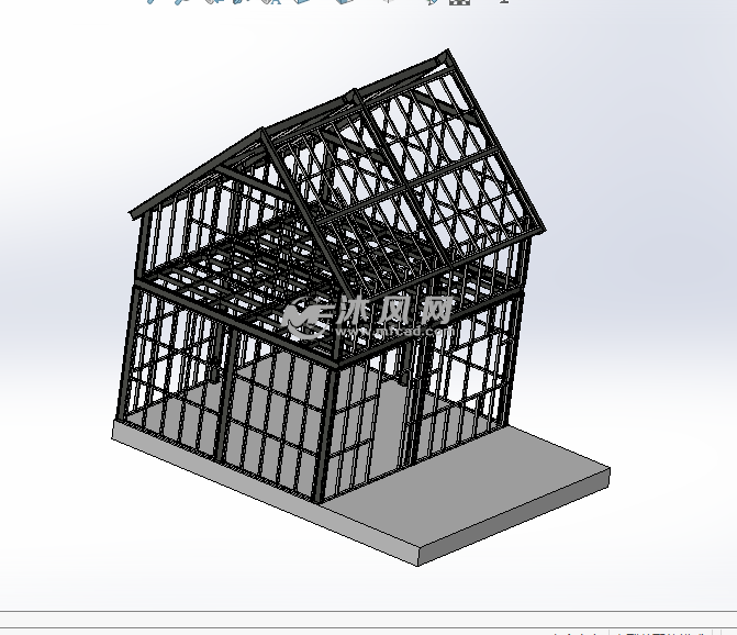 钢结构小屋设计模型