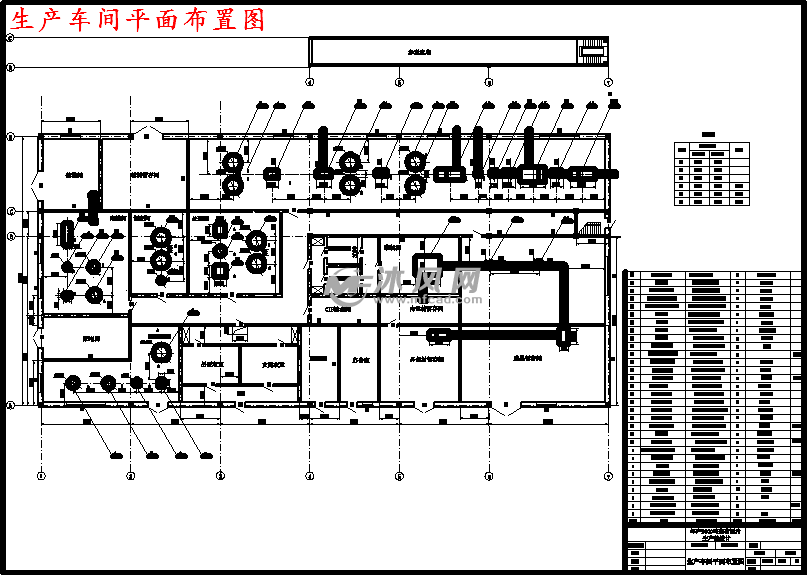 生产车间平面布置图