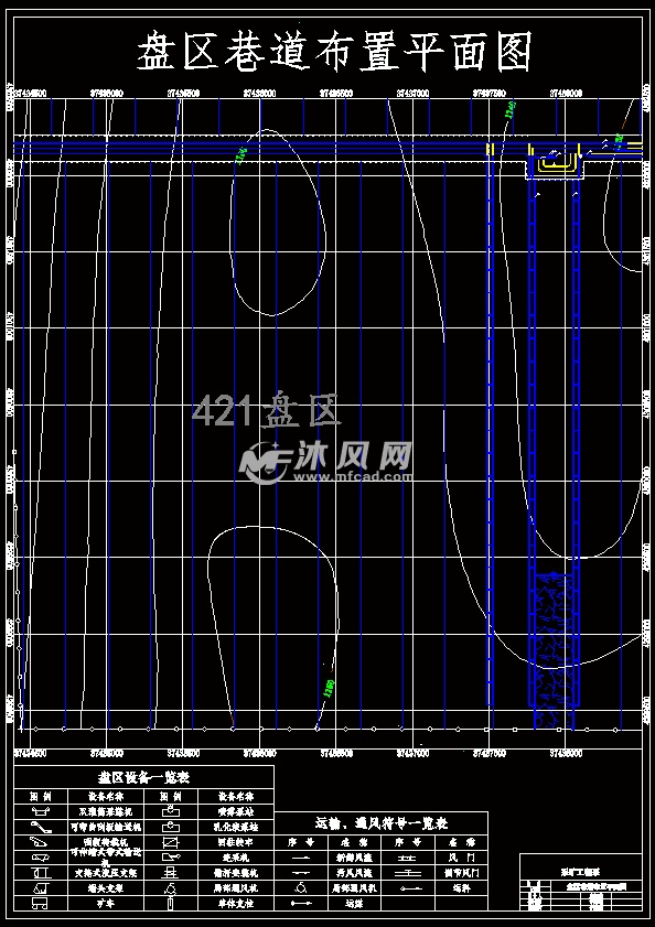 盘区巷道布置平面图