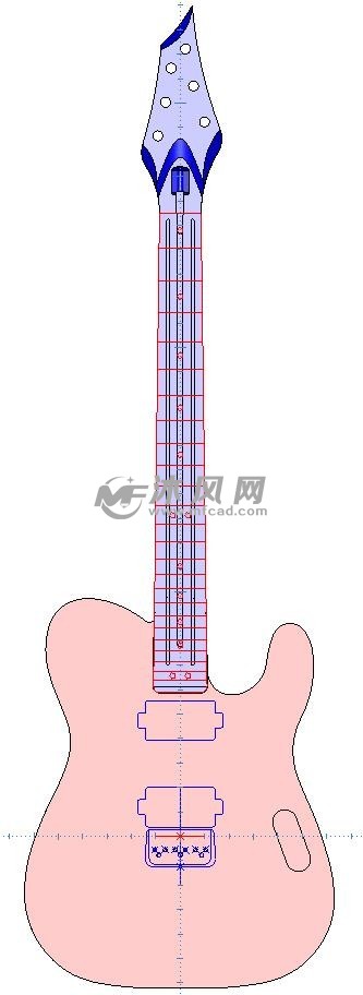 演奏的音乐吉他设计模型