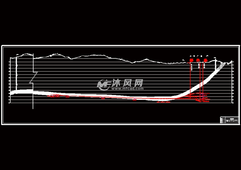 砚北3矿5号煤层开采设计开拓剖面图