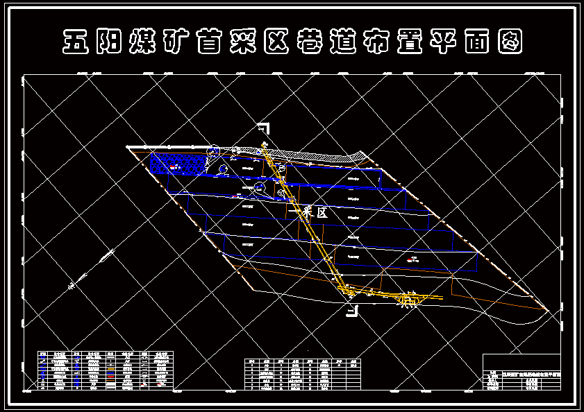 巷道布置平面图