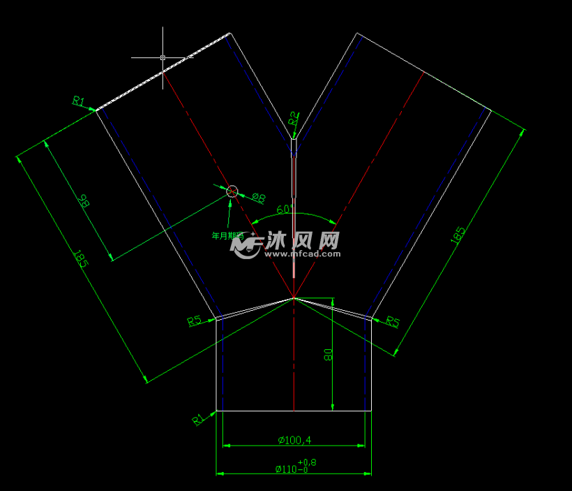 y型三通管件注塑模具设计 - 设计方案图纸 - 沐风网