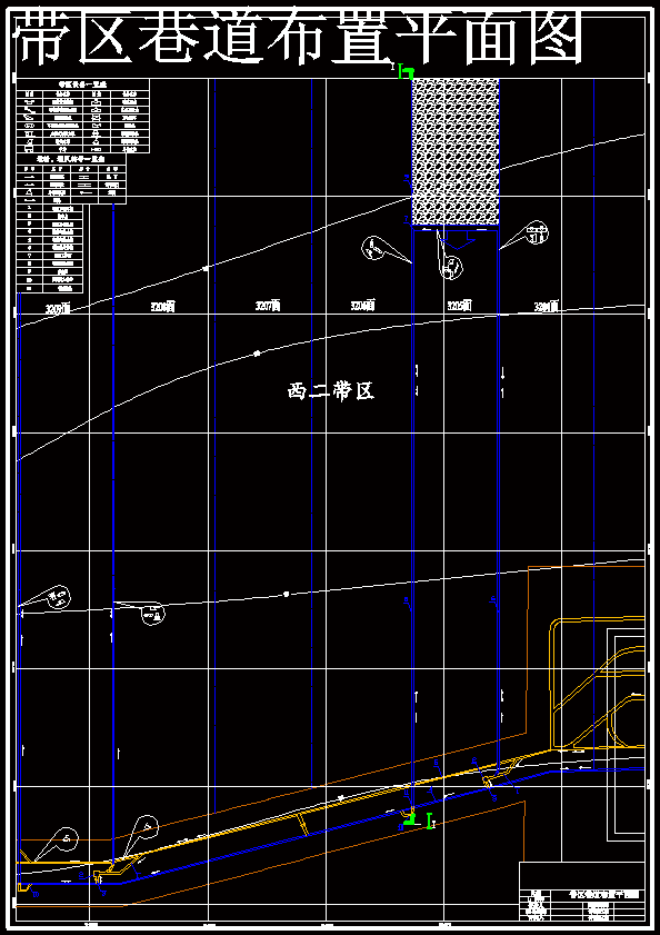 带区巷道布置平面图