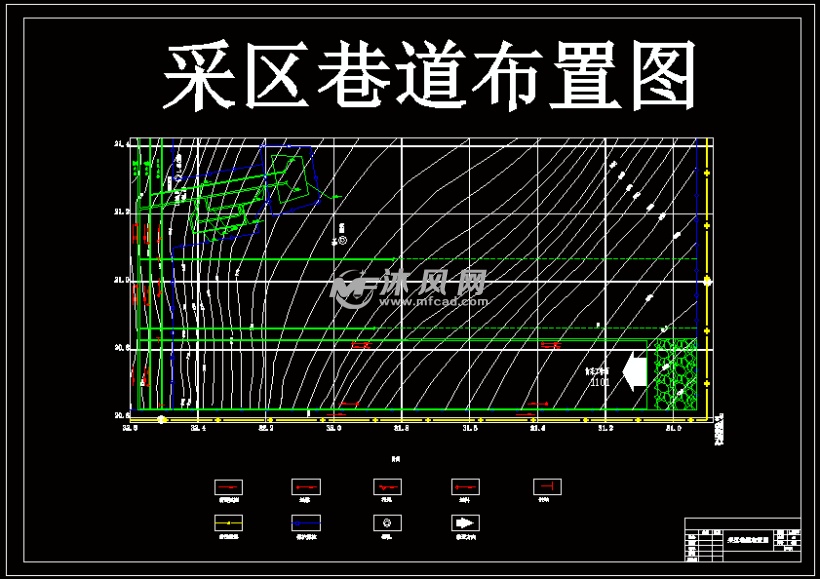 采区巷道布置图