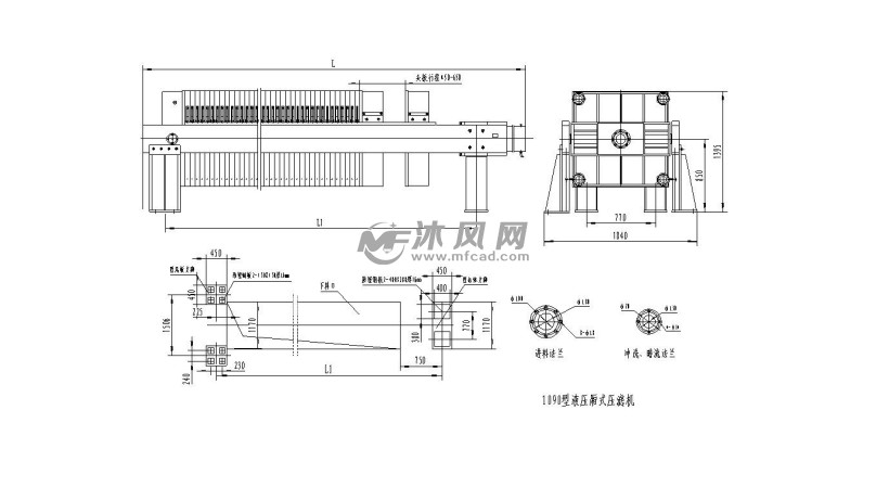 10种压滤机参考图纸