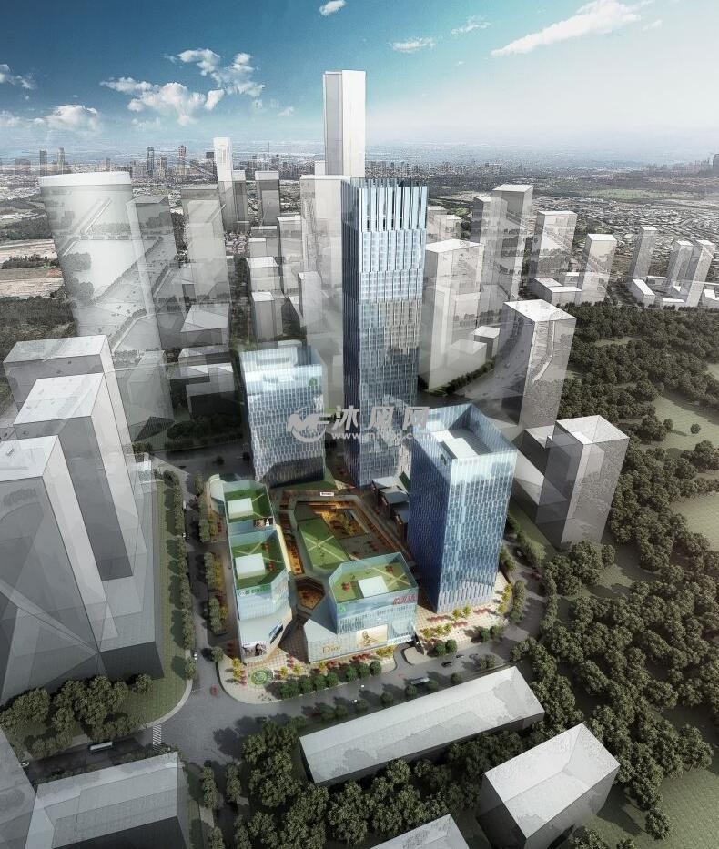 商业综合体鸟瞰图
