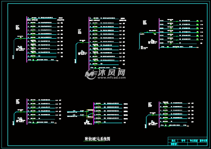 某办公楼低压供配电与照明系统设计图纸