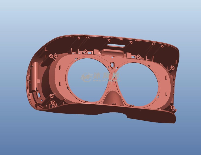 vr头盔眼镜后壳零件图
