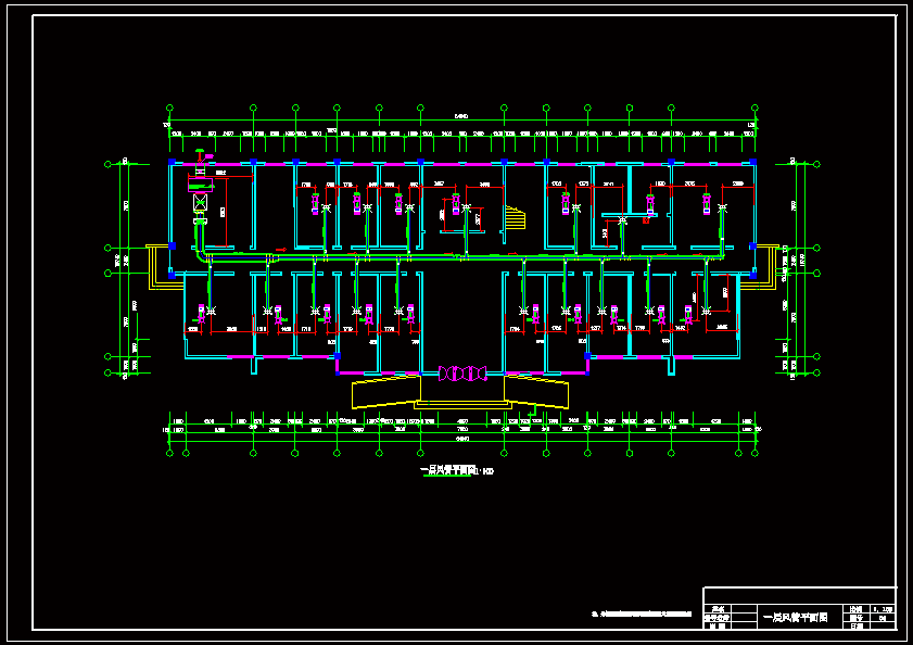 一层风管平面图
