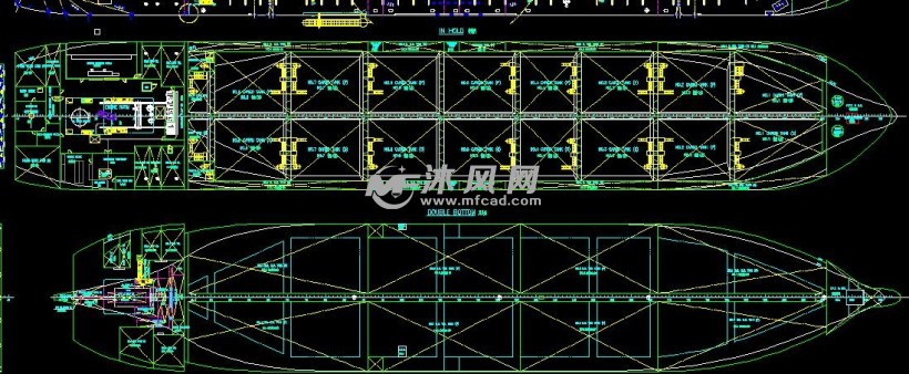 某3万吨级集装箱货轮游船结构图