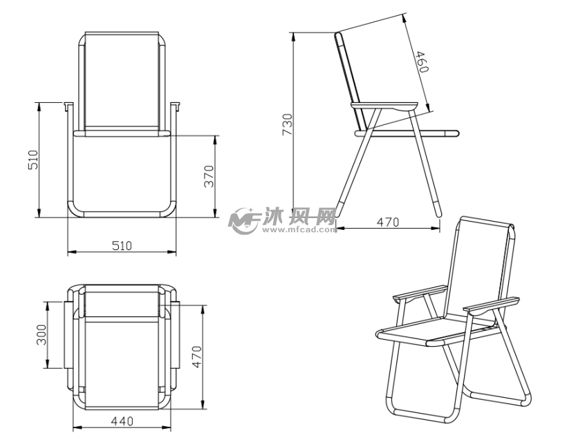 家用椅子2d尺寸图pdf