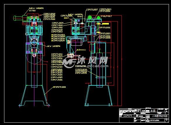 小型磨床结构图