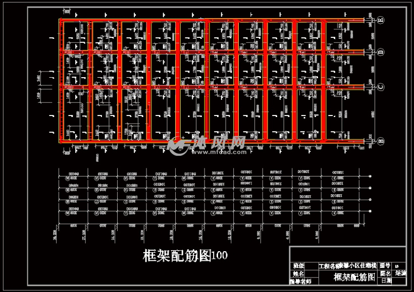 框架配筋图